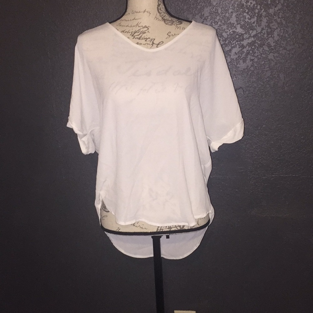 Sheer white shirt